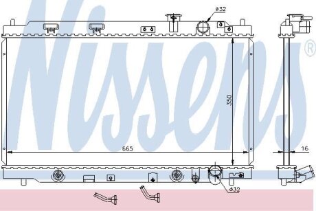Радиатор системы охлаждения NISSENS 640941