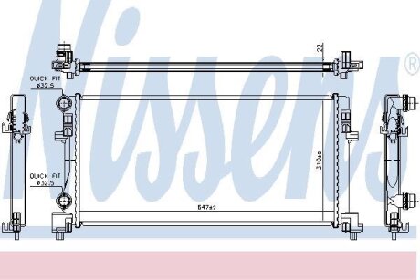Датчик ABS, передний NISSENS 64106