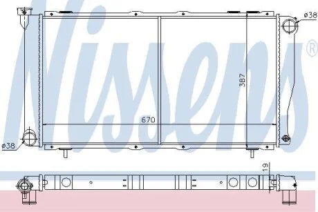Радиатор системы охлаждения NISSENS 64112