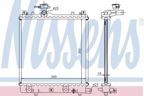 Радиатор системы охлаждения NISSENS 64175A