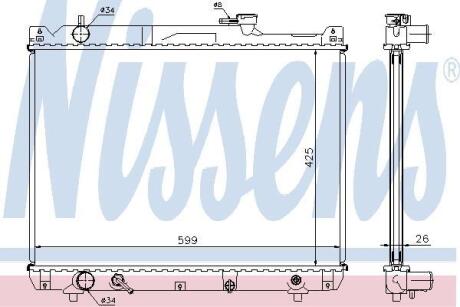 Радиатор системы охлаждения NISSENS 64194A