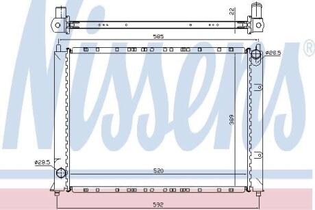 Радиатор системы охлаждения NISSENS 64307A