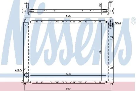 Радиатор системы охлаждения NISSENS 64307A