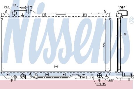 Радиатор системы охлаждения NISSENS 64630A