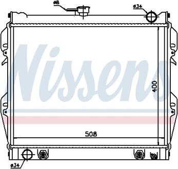 Радиатор системы охлаждения NISSENS 64728