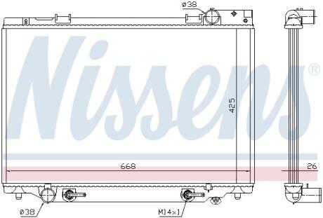 Радиатор системы охлаждения NISSENS 647451