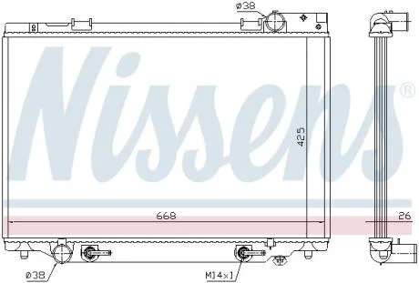 Радиатор системы охлаждения NISSENS 647451