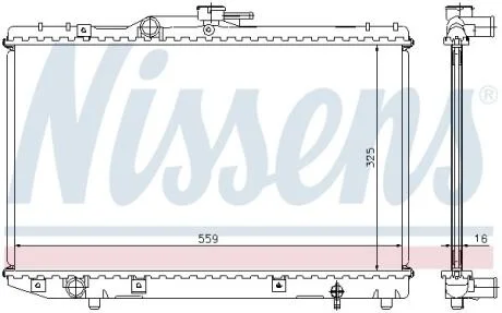 Радиатор системы охлаждения NISSENS 64773