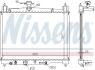 Радиатор системы охлаждения NISSENS 64801 (фото 1)