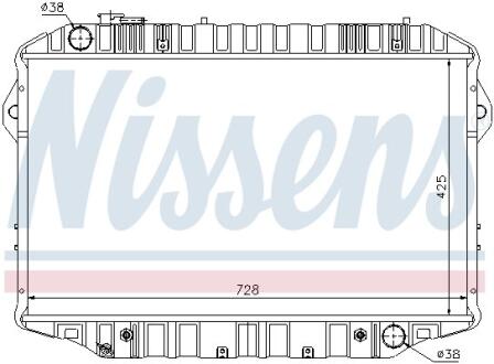 Радиатор системы охлаждения NISSENS 64861
