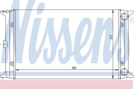 Радiатор (Радиатор VW GOLF I(74-)1.5 D(+)[OE 171.121.253 A]) NISSENS 65030