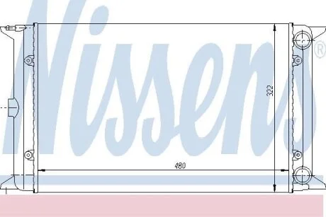 Радiатор (Радиатор VW GOLF I(74-)1.5 D(+)[OE 171.121.253 A]) NISSENS 65030