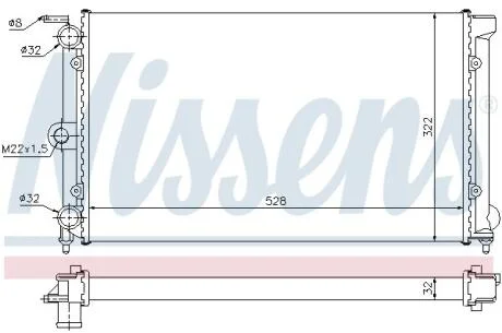 Радiатор NISSENS 651111
