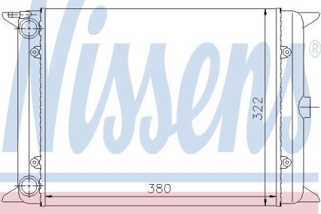 Радиатор системы охлаждения NISSENS 65140