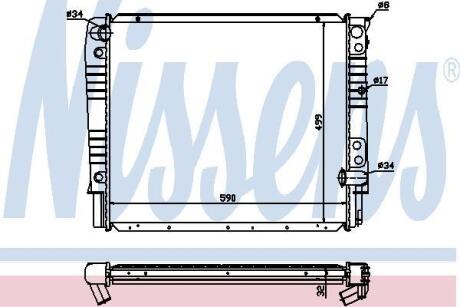 Радіатор охолоджування NISSENS 65528A