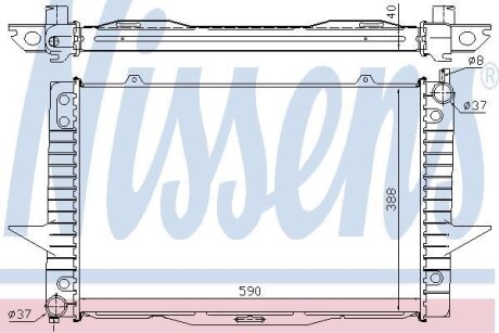 Радиатор системы охлаждения NISSENS 65546A