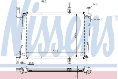 Радиатор системы охлаждения NISSENS 65561A