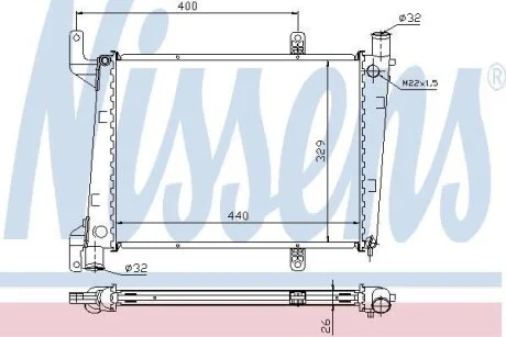 Радиатор системы охлаждения NISSENS 65561A