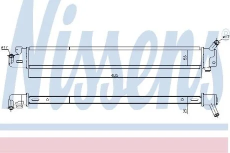 Радиатор, охлаждения дивгателя NISSENS 666209