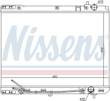 Радиатор системы охлаждения NISSENS 66671