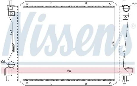 Радиатор системы охлаждения NISSENS 66703
