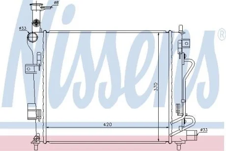 Радиатор системы охлаждения NISSENS 66746