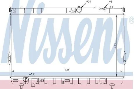 Радiатор NISSENS 67031