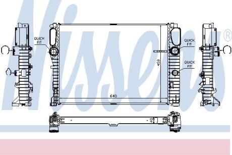 Радиатор системы охлаждения NISSENS 67105