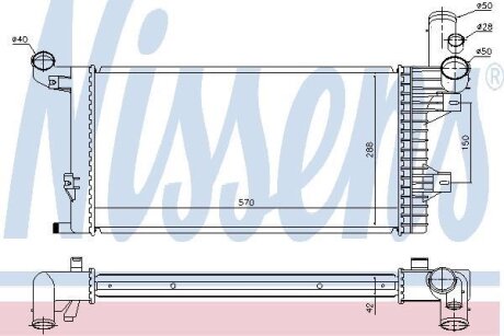Радиатор системы охлаждения NISSENS 67172