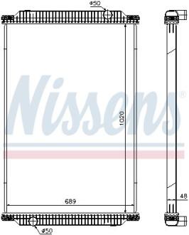 Радиатор системы охлаждения NISSENS 67196