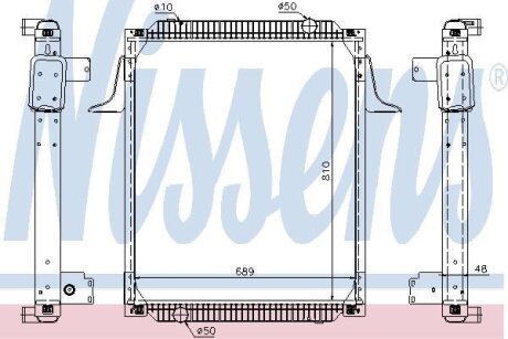 Радиатор системы охлаждения NISSENS 67257