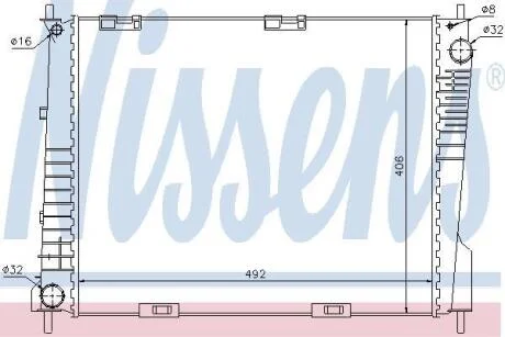 Радiатор NISSENS 67283