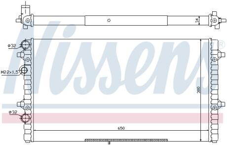 Радиатор системы охлаждения NISSENS 67302