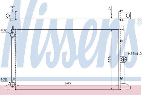 Радиатор охлаждения VOLKSWAGEN SHARAN (7M) (95-) NISSENS 67305