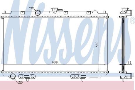 Радиатор системы охлаждения NISSENS 67346A