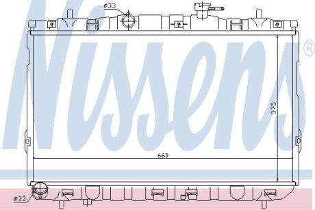 Радіатор системи охолодження NISSENS 67494