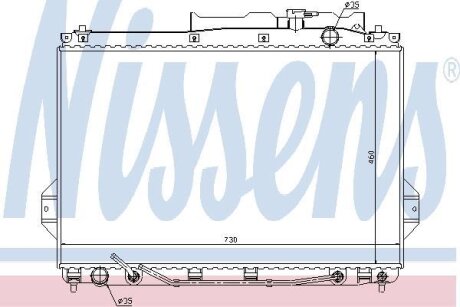 Радиатор системы охлаждения NISSENS 67527