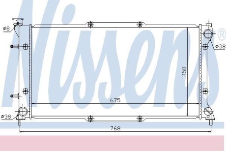 Радиатор системы охлаждения NISSENS 67703