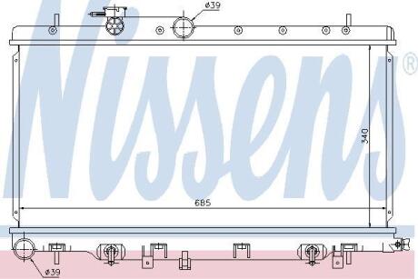 Радіатор системи охолодження NISSENS 67711