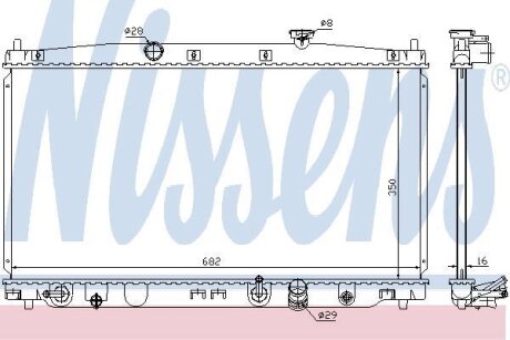 Радиатор системы охлаждения NISSENS 68149