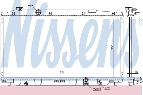 Радиатор системы охлаждения NISSENS 68150