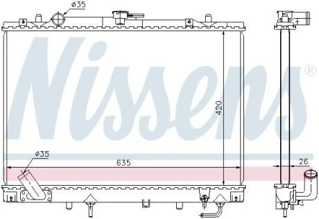 Радіатор NISSENS 68154