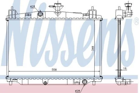 Перекидний циліндр, кабіна водія NISSENS 68504