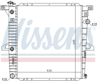 Радиатор системы охлаждения NISSENS 69203