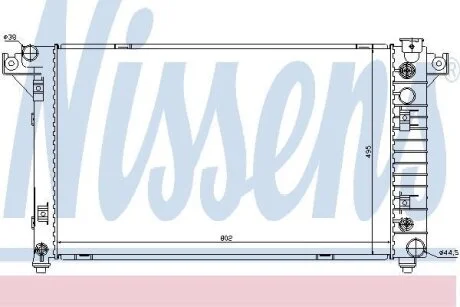 Радиатор системы охлаждения NISSENS 69208