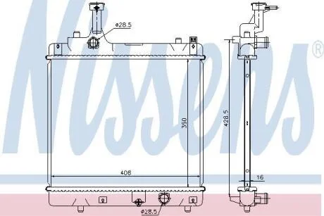 Радiатор NISSENS 69401