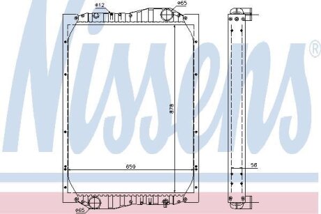 Радиатор системы охлаждения NISSENS 69601A