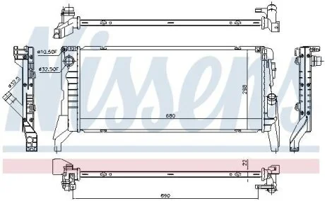 Радіатор NISSENS 69711