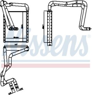 Теплообмінник, система опалення салону NISSENS 707179