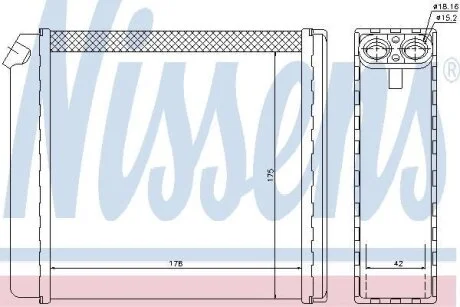 Радиатор печки OPEL NISSENS 72636